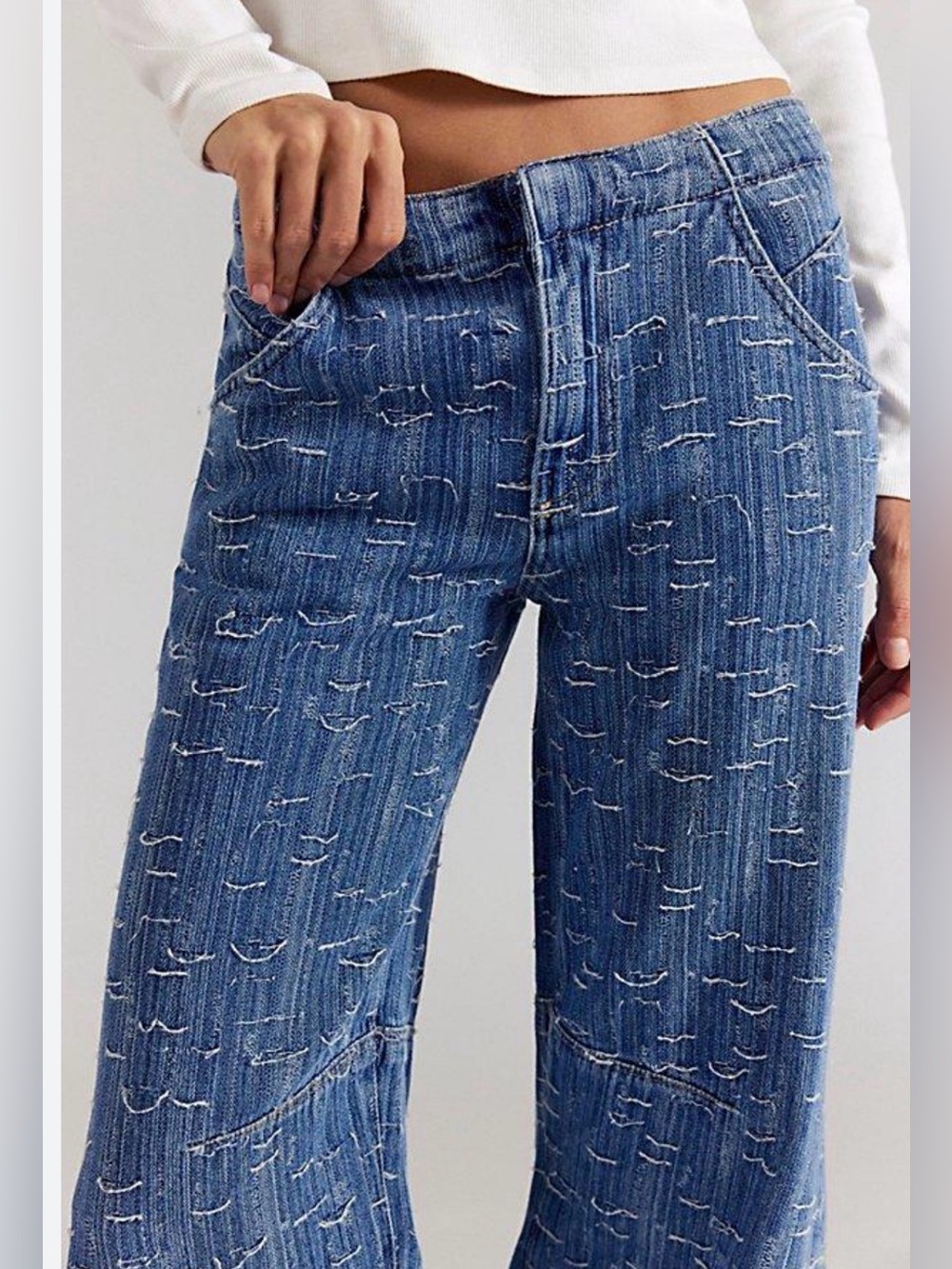 We The Free Front Row Wide Leg Flare Jeans